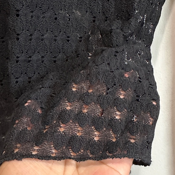 Princess Polly Carisha Black Lace Wrap Top - Picture 8 of 13